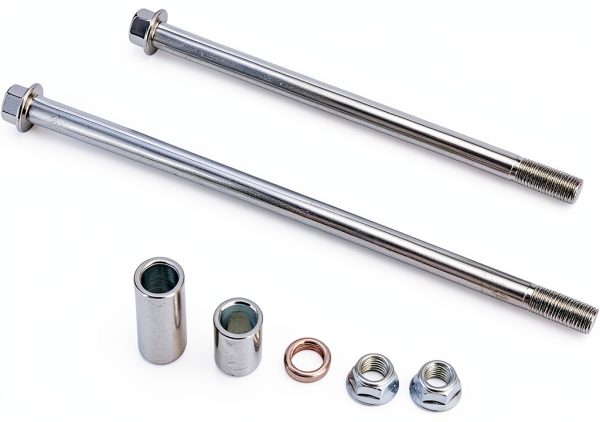 CT100U Mini Bike Axle FUWTLP Polished Steel-5