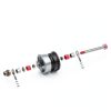 CT100U Mini Bike Axle FUWTLP Polished Steel-2