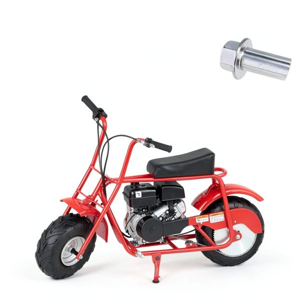 CT100U Mini Bike Axle FUWTLP Polished Steel-4