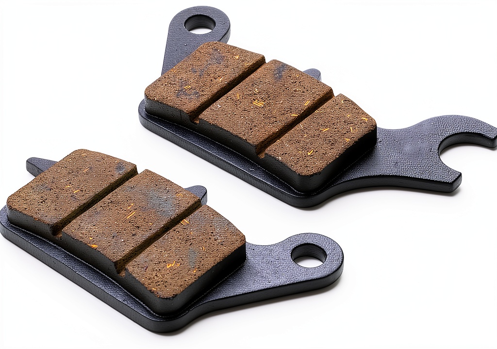 Installing WOOSTAR Disc Brake Pad for HAWK250 Enduro on a wooden workbench