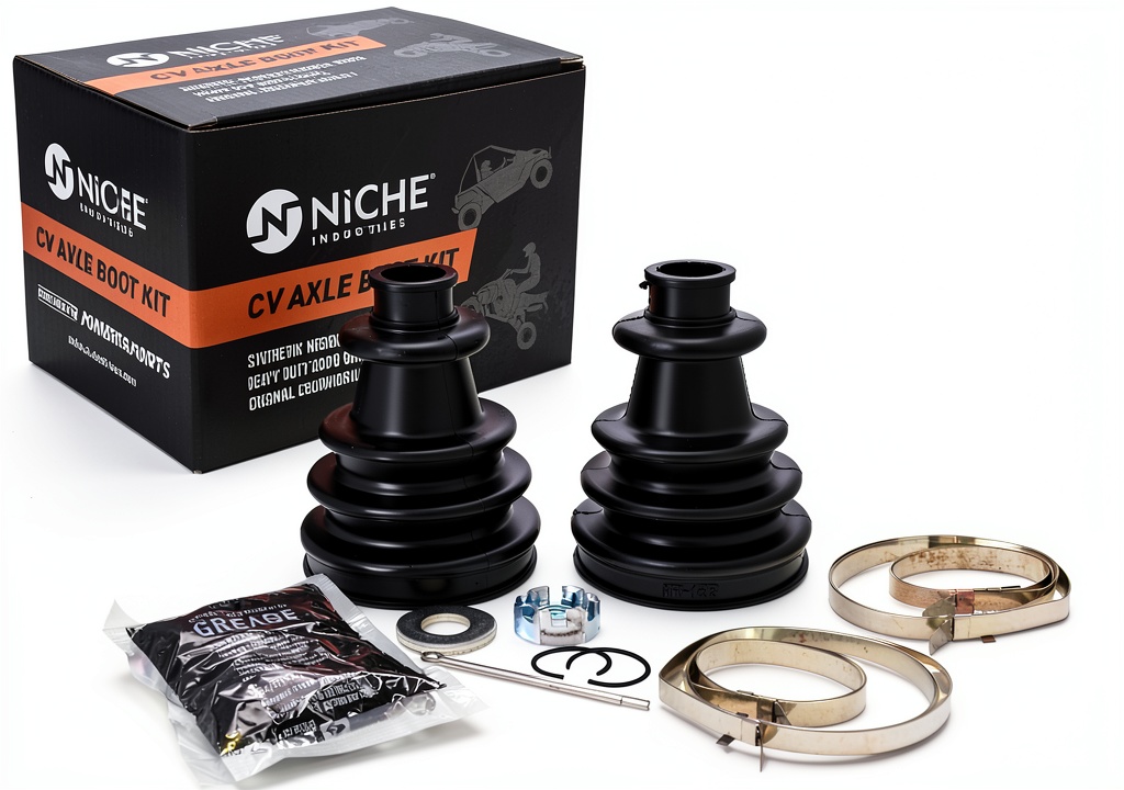 NICHE Front Axle Boot Clamp on an ATV