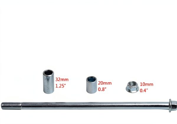 Minho Powersports Axle 10mm 240mm High-Strength Steel-2