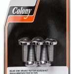 Rear Brake Rotor Bolts Colony Chrome Torx Set-0