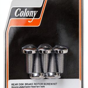 Rear Brake Rotor Bolts Colony Chrome Torx Set-0