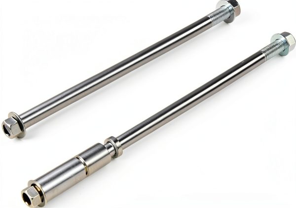 CT100U Mini Bike Axle FUWTLP Polished Steel-0