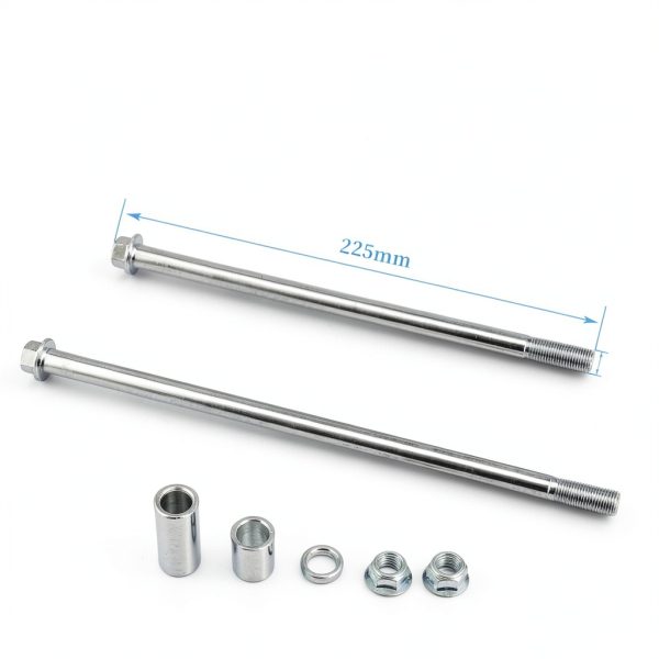 CT100U Mini Bike Axle FUWTLP Polished Steel-1
