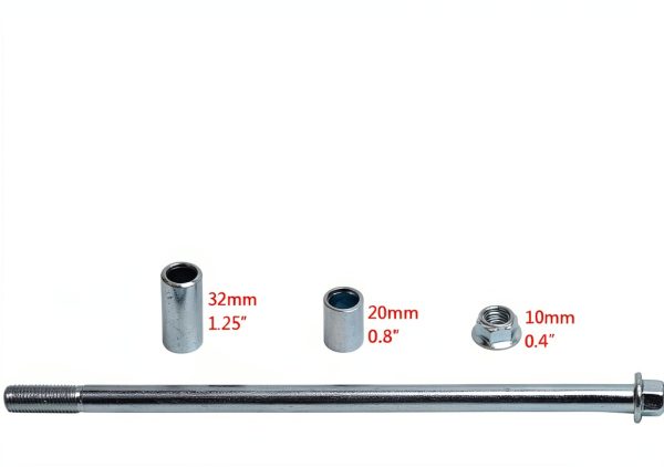 Minho Powersports Axle 10mm 220mm High-Strength Steel-2