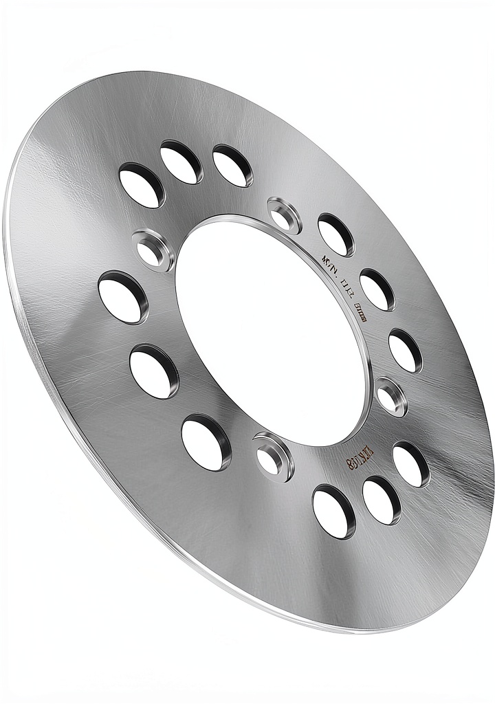 Suzuki ATV rear brake disc installed on a trail ATV