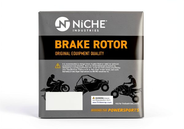 Rear Disc Brake Rotor NICHE Polished Metal 240mm-1