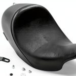 Danny Gray Black Vinyl Street Cruiser Motorcycle Seat-0