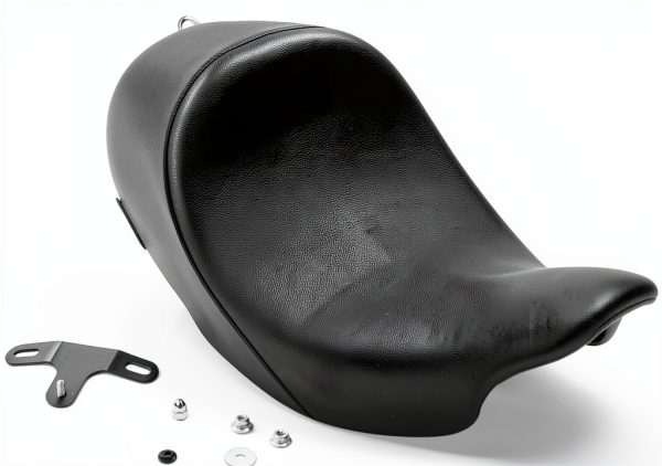 Danny Gray Black Vinyl Street Cruiser Motorcycle Seat-0