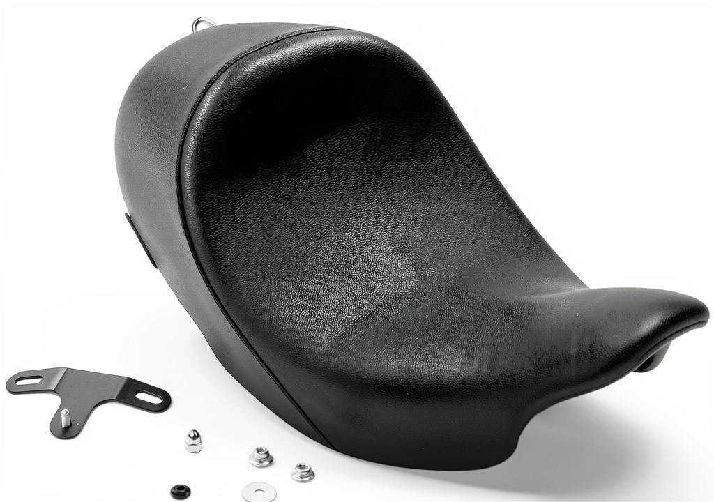 Danny Gray black vinyl street cruiser motorcycle seat