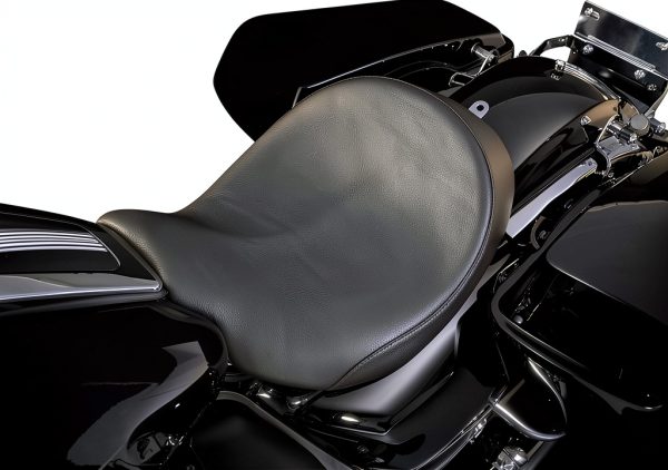 Danny Gray Black Vinyl Street Cruiser Motorcycle Seat-1