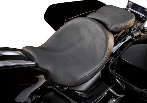 Danny Gray Black Vinyl Street Cruiser Motorcycle Seat-2