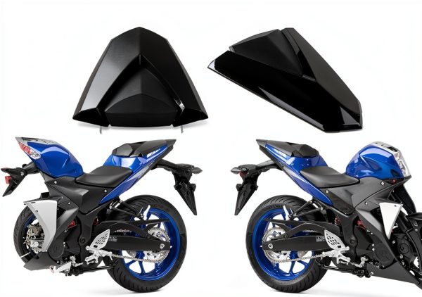 PSLER Motorcycle Rear Seat Cowl Black Modern Style CO0036BA-6