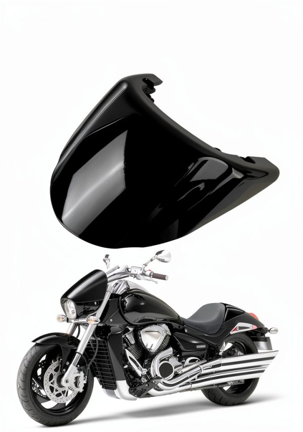 PSLER Motorcycle Rear Seat Cowl Black ABS Plastic Modern Fit CO0028BA-1