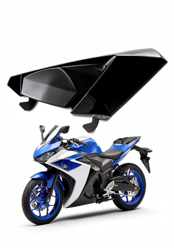 PSLER Motorcycle Rear Seat Cowl Black Modern Style CO0036BA-1