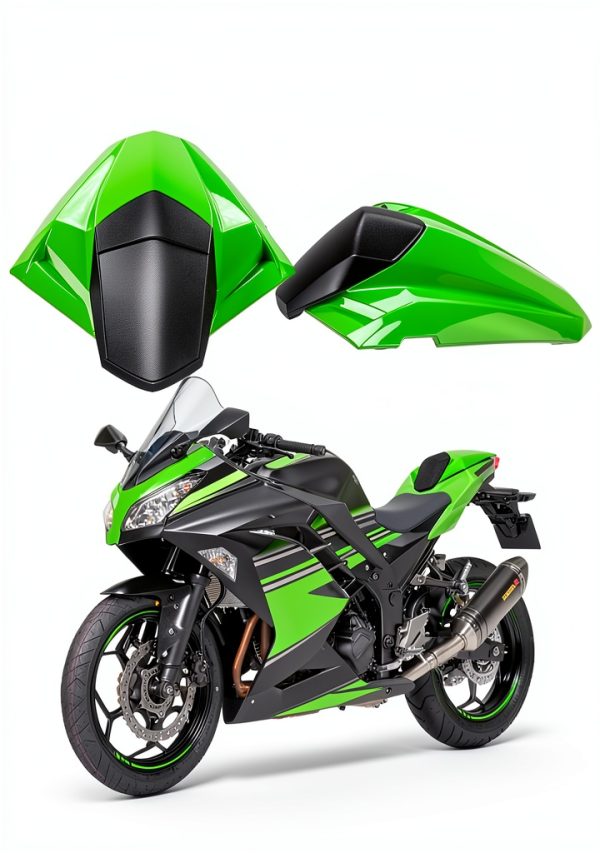 PSLER Motorcycle Seat Cowl Rear Green Plastic Modern Fit CO0027GE-6